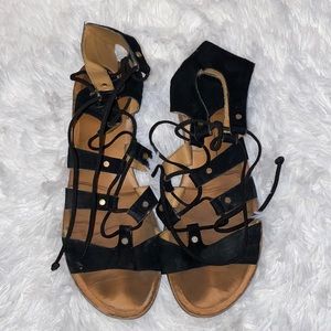 Dolce Vita Gladiator Black Sandals Sz 9 Women Open Toe